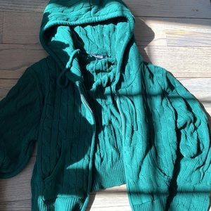 Brandy Melville cropped zip up